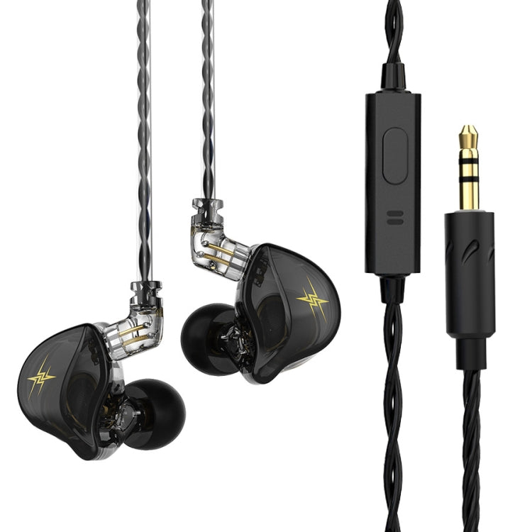 Écouteurs intra-auriculaires filaires QKZ ZXT Sports, stéréo, hi-fi, avec micro, version standard